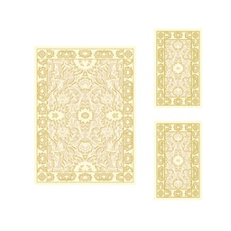 BRAGA A8837 (Rectangulaire, ( T 150X220 + 2T 75X120 ), ECRU)