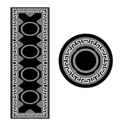 سطوري 2418a (أسطوانة &amp; دائري, ( C 80X500 + R 80X80 ), متعدد الألوان, مطبوعة)