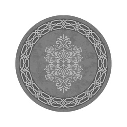 سطوري 2743A (دائري, 160X160, رمادي - أسود, مطبوعة)