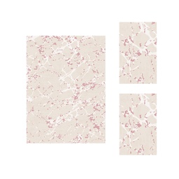 MADRID B629K (Rectangulaire, ( T 155X220 + 2T 90X55 ), ECRU SHRINK_BOIS DE ROSE)