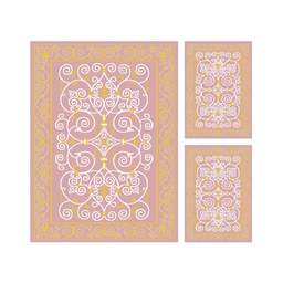 PLAZA A8445 (Rectangulaire, ( T 160X220 + 2T 60X110 ), BOIS DE ROSE)