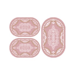 PLAZA 9237B (Ovale, ( O 80X130 + 2O 65X100 ), BOIS DE ROSE)