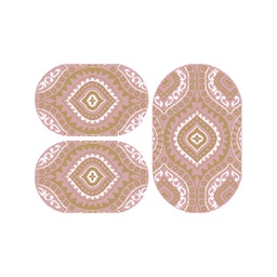 PLAZA B415B (Oval, ( O 80X130 + 2O 65X100 ), BOIS DE ROSE)