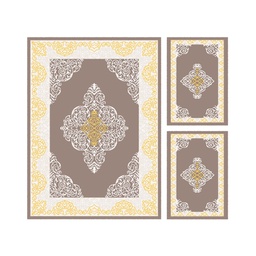 MURCIA C0530 (Rectangulaire, ( T 160X220 + 2T 60X110 ), MARRON BRONZE)
