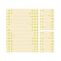 MURCIA C0550 (Rectangulaire, ( T 160X220 + 2T 60X110 ), ECRU)