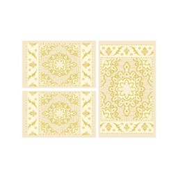 MURCIA C0520 (Rectangular, ( T 80X130 + 2T 65X100 ), ECRU)