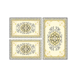 MURCIA C0540 (Rectangulaire, ( T 80X130 + 2T 65X100 ), GRIS FONCE)