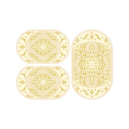 MURCIA C0520 (Oval, ( O 80X130 + 2O 65X100 ), ECRU)