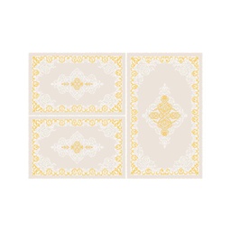 MURCIA C0530 (Rectangulaire, ( T 80X130 + 2T 65X100 ), ECRU)