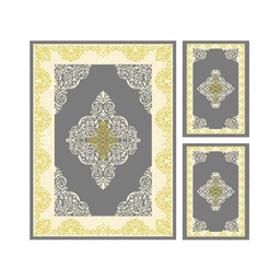 ميرسيا C0531 (مستطيل, ( T 160X220 + 2T 60X110 ), رمادي قاتم)