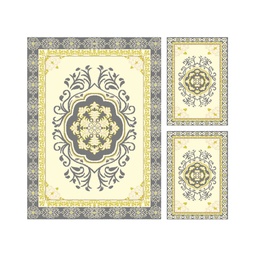 ميرسيا C0541 (مستطيل, ( T 160X220 + 2T 60X110 ), رمادي قاتم)