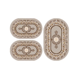 بلازا 92388 (بيضوي, ( O 80X130 + 2O 65X100 ), عاجي)