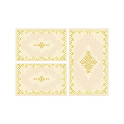 MURCIA C0530 (Rectangulaire, ( T 80X130 + 2T 65X100 ), CREME)