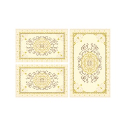 MURCIA C0540 (Rectangulaire, ( T 80X130 + 2T 65X100 ), CREME)