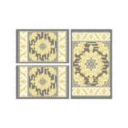 MURCIA C0521 (Rectangular, ( T 80X130 + 2T 65X100 ), GRIS FONCE)
