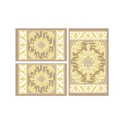 MURCIA C0521 (Rectangulaire, ( T 80X130 + 2T 65X100 ), MARRON BRONZE)