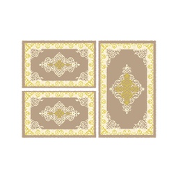 MURCIA C0531 (Rectangular, ( T 80X130 + 2T 65X100 ), MARRON BRONZE)