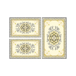 ميرسيا C0541 (مستطيل, ( T 80X130 + 2T 65X100 ), رمادي قاتم)