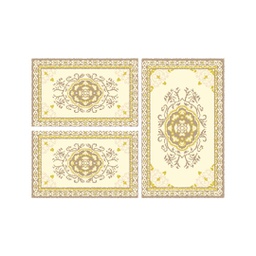 MURCIA C0541 (Rectangular, ( T 80X130 + 2T 65X100 ), MARRON BRONZE)