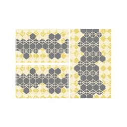 ميرسيا C0551 (مستطيل, ( T 80X130 + 2T 65X100 ), رمادي قاتم)