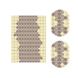 MURCIA C0551 (Ensembles Variés, ( T 155X220 + 2O 90X55 ), MARRON BRONZE)