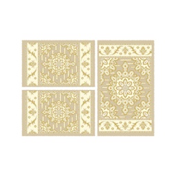 ميرسيا C0521 (مستطيل, ( T 80X130 + 2T 65X100 ), عاجي)