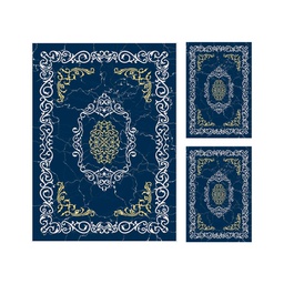 STORY 2749A (Rectangular, ( T160X210 + 2T 60X80 ), BLEU NUIT, Lamination)