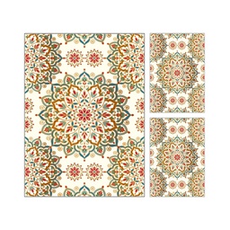 STORY 1739A (Rectangular, ( T160X210 + 2T 60X80 ), MULTI COULEURS, Lamination)