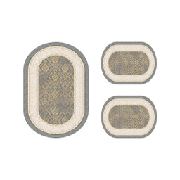 STORY 1701A (Oval, ( O 80X115 + 2O 50X80 ), MULTI COULEURS, Lamination)
