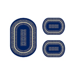 STORY 1924A (Oval, ( O 80X115 + 2O 50X80 ), BLEU NUIT, Lamination)