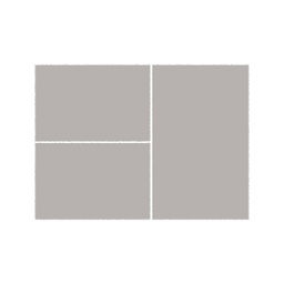 PLUME 10000 (Rectangulaire, ( T 80X130 + 2T 65X100 ), GRIS CLAIR LX CHICHENE)